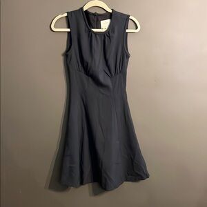 Kate Spade Elegant Grey Sleeveless Fit and Flare Dress
